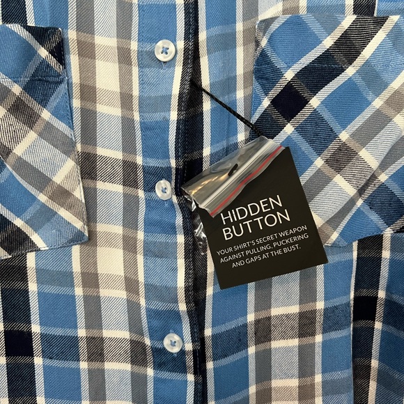 NWT LANE BRYANT PLAID FLANNEL SHIRT - Picture 3 of 6